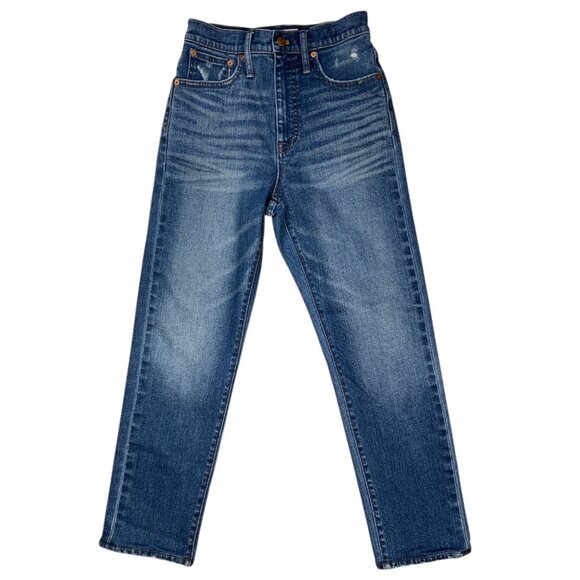 Madewell Classic Straight Jeans Selvedge Edition 27 Woodcrest Wash High Rise - Picture 2 of 14